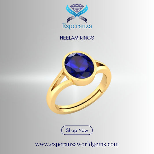 Neelam (Amethyst) Gemstone Ring For Men And Women | 5.25 Ratti - 11.25 Ratti