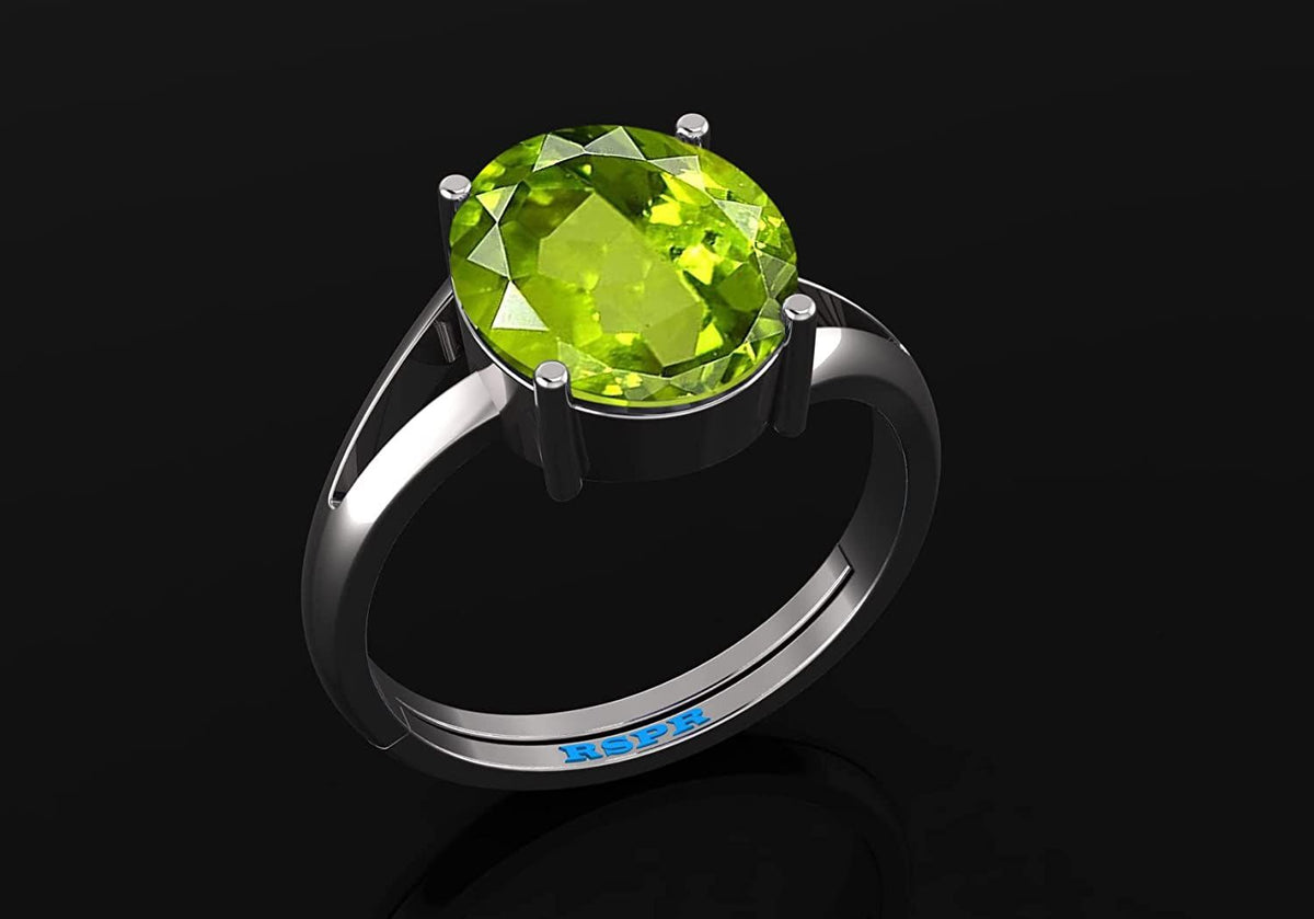 Peridot (Amethyst) Gemstone Ring For Men And Women | 5.25 Ratti - 11.25 Ratti
