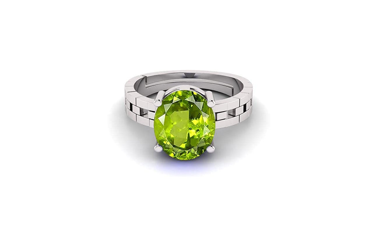 Peridot(Amethyst) Gemstone Ring For Men And Women | 5.25 Ratti - 11.25 Ratti