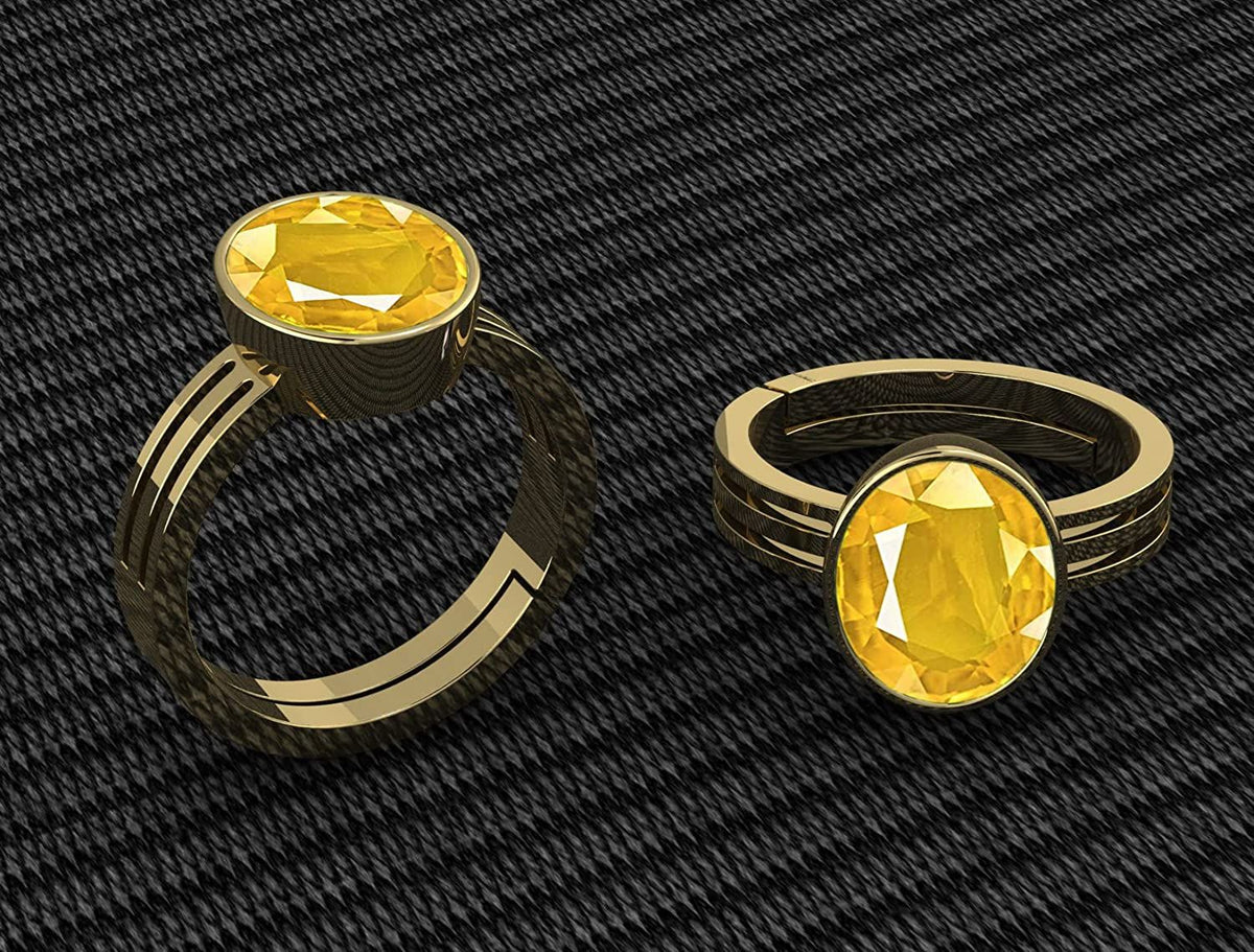 Pukhraj (Amethyst) Gemstone Ring For Men And Women | 5.25 Ratti - 11.25 Ratti