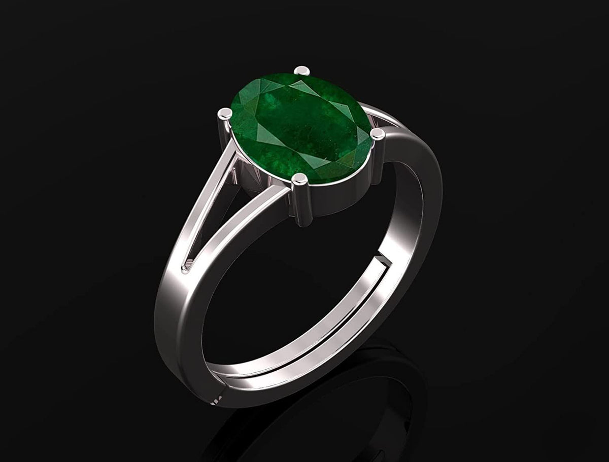 Panna (Emerald) Gemstone Ring For Men And Women | 5.25 Ratti - 11.25 Ratti