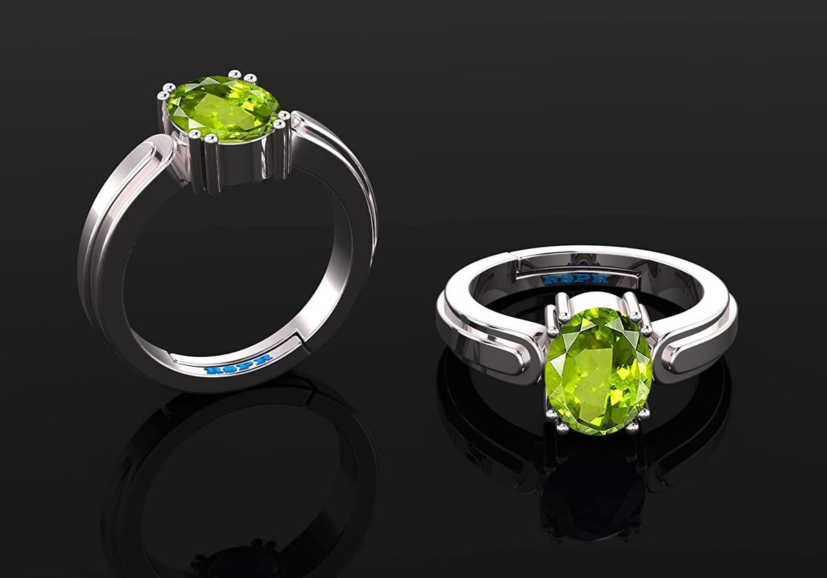 Peridot (Amethyst) Gemstone Ring For Men And Women | 5.25 Ratti - 11.25 Ratti