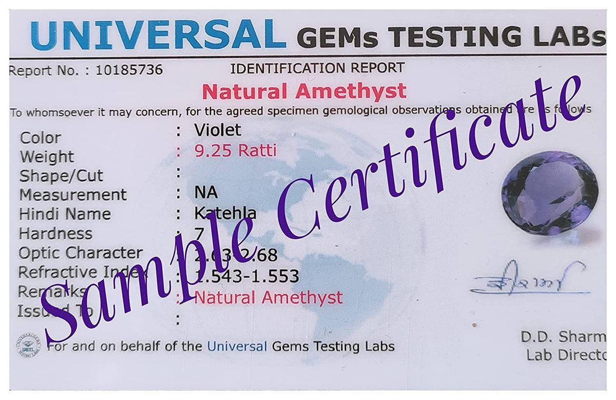 amethyst (Amethyst) Gemstone For Men And Women | 5.25 Ratti - 11.25 Ratti