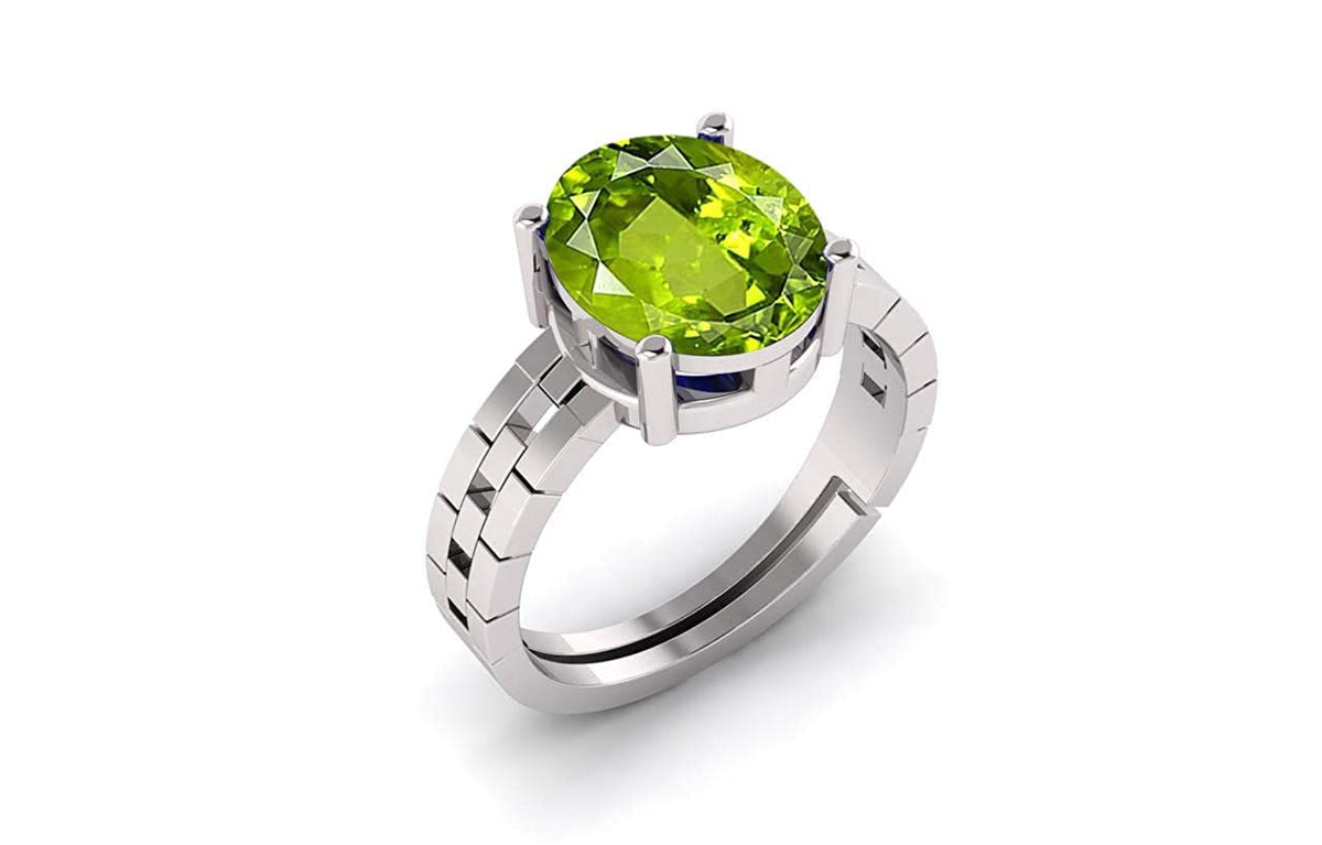 Peridot(Amethyst) Gemstone Ring For Men And Women | 5.25 Ratti - 11.25 Ratti