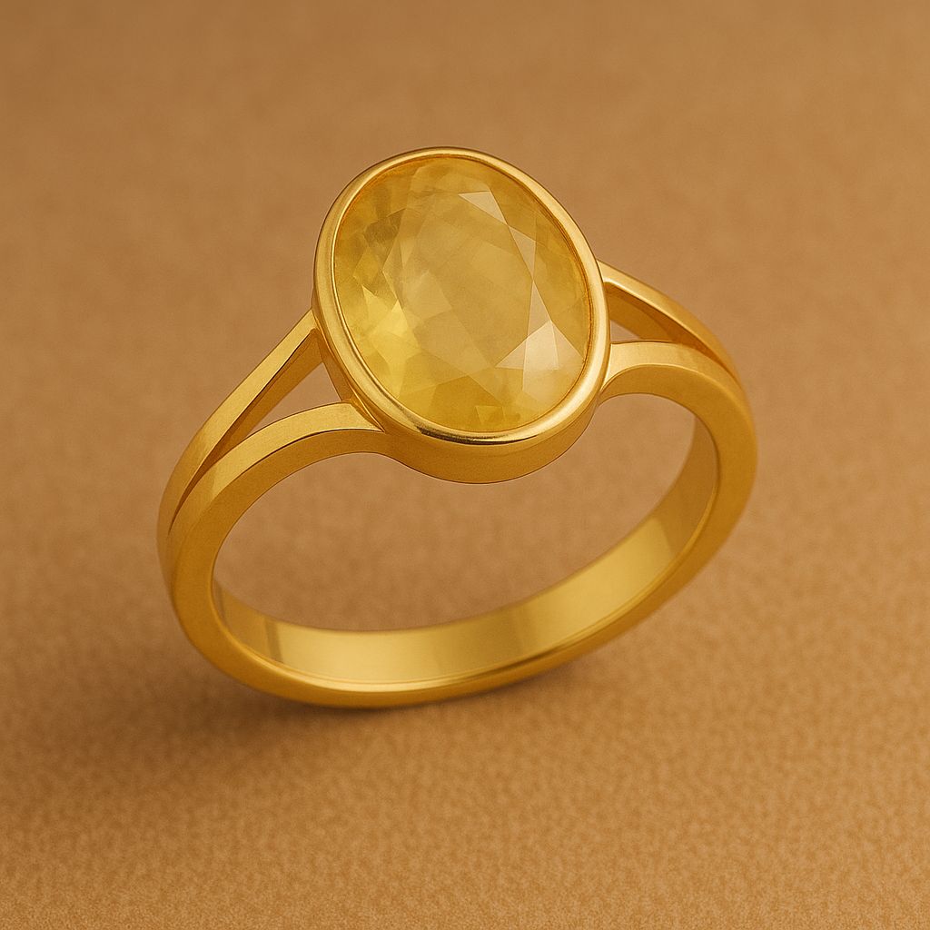 Pukhraj (Amethyst) Gemstone Ring For Men And Women | 5.25 Ratti - 11.25 Ratti