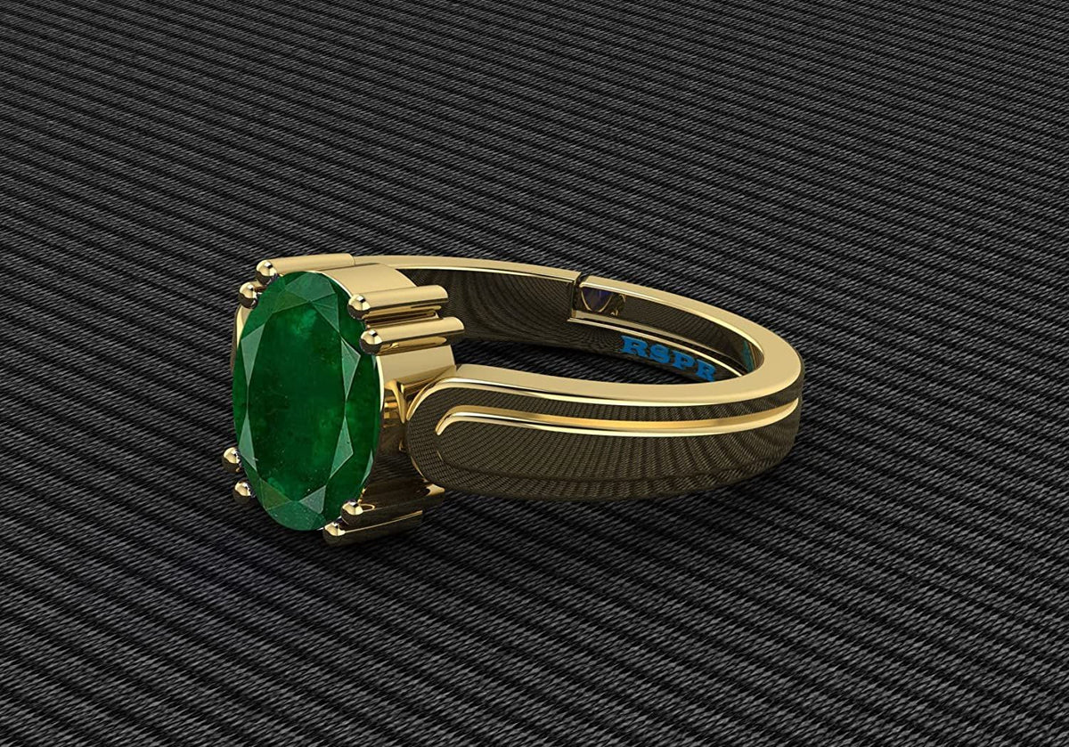 Panna (Emerald) Gemstone Ring For Men And Women | 5.25 Ratti - 11.25 Ratti