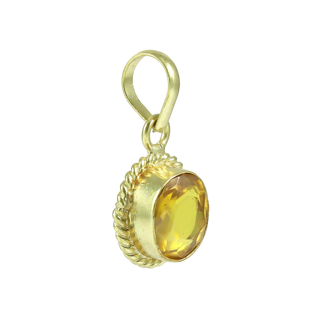 Pukhraj (Amethyst) Gemstone Pendant For Men And Women | 5.25 Ratti - 11.25 Ratti