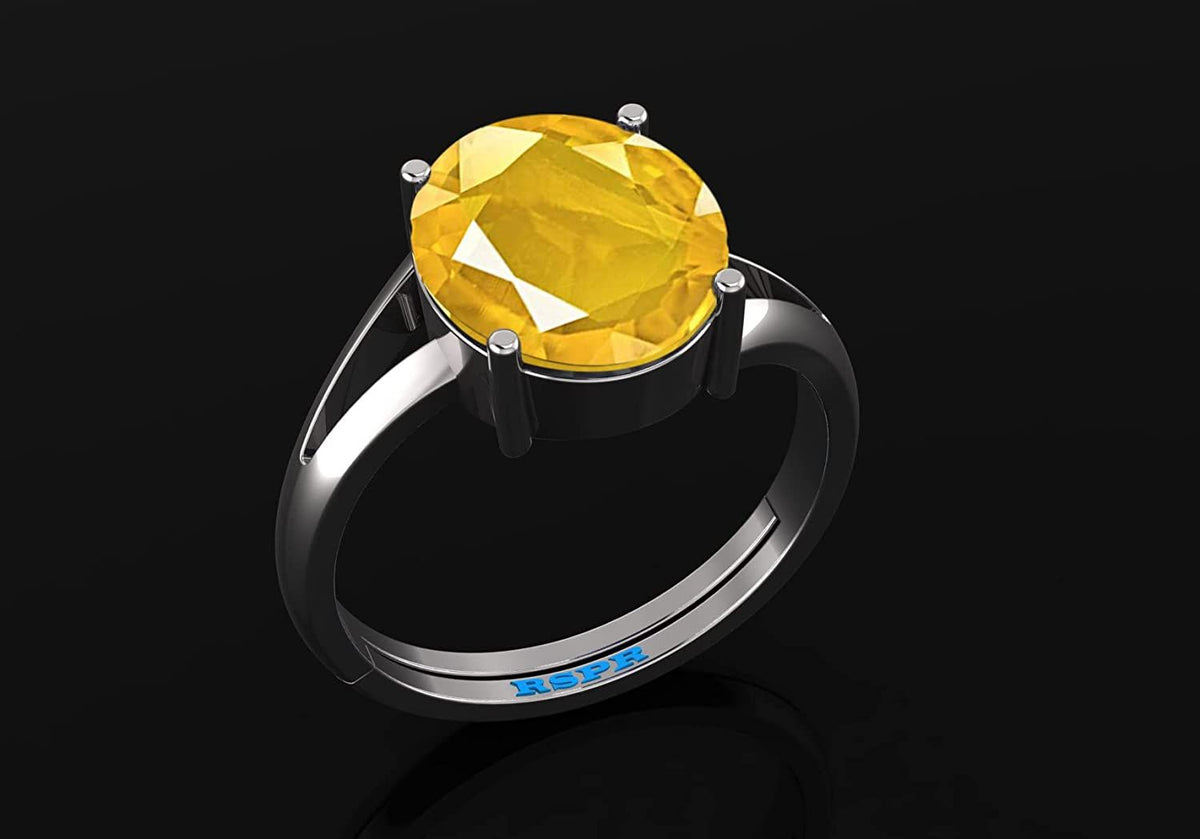 Panchdhatu Pukhraj (Amethyst) Gemstone Ring For Men And Women | 5.25 Ratti - 11.25 Ratti