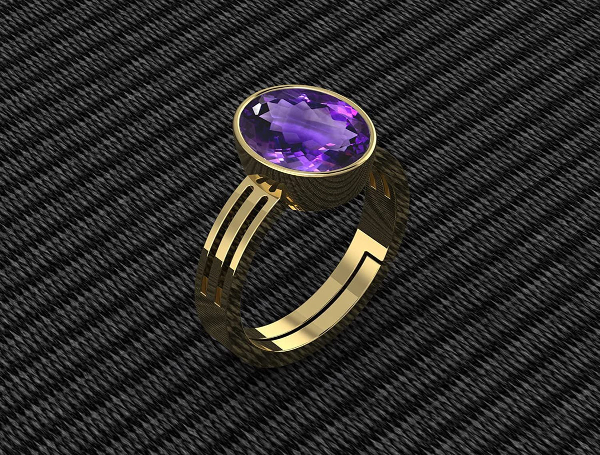 amethyst (Amethyst) Gemstone Ring For Men And Women | 5.25 Ratti - 11.25 Ratti
