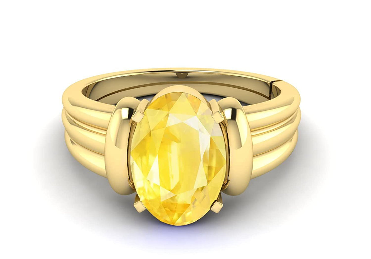 Pukhraj (Amethyst) Gemstone Ring For Men And Women | 5.25 Ratti - 11.25 Ratti