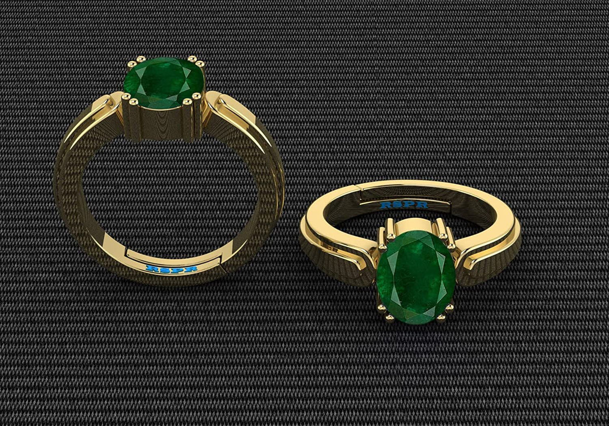 Panna (Emerald) Gemstone Ring For Men And Women | 5.25 Ratti - 11.25 Ratti
