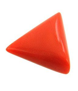 Red Tikona (Triangle Coral) Moonga Rashi Ratan Gemstone For Men And Women | 5.25 Ratti - 11.25 Ratti