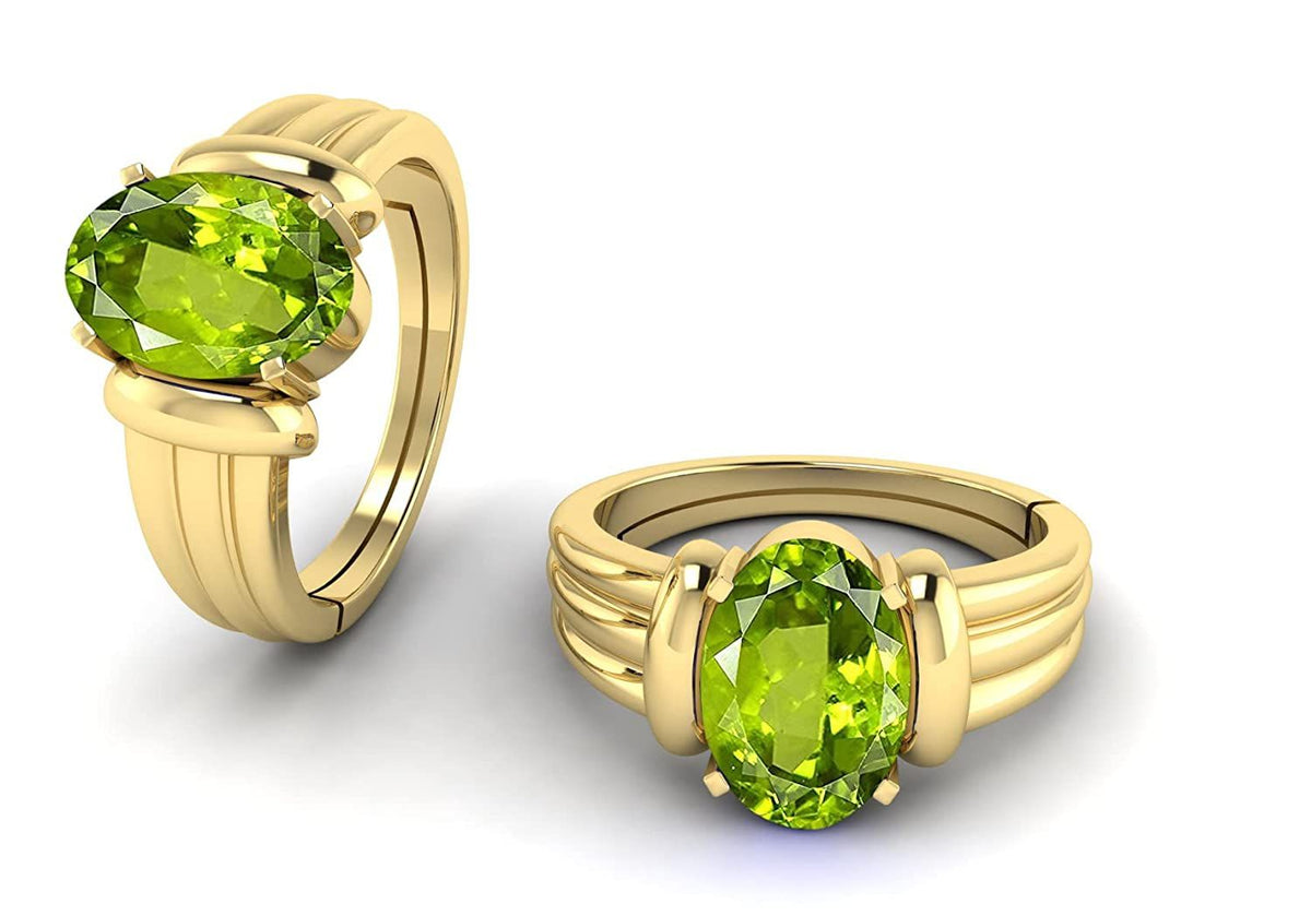 Peridot (Amethyst) Gemstone Ring For Men And Women | 5.25 Ratti - 11.25 Ratti