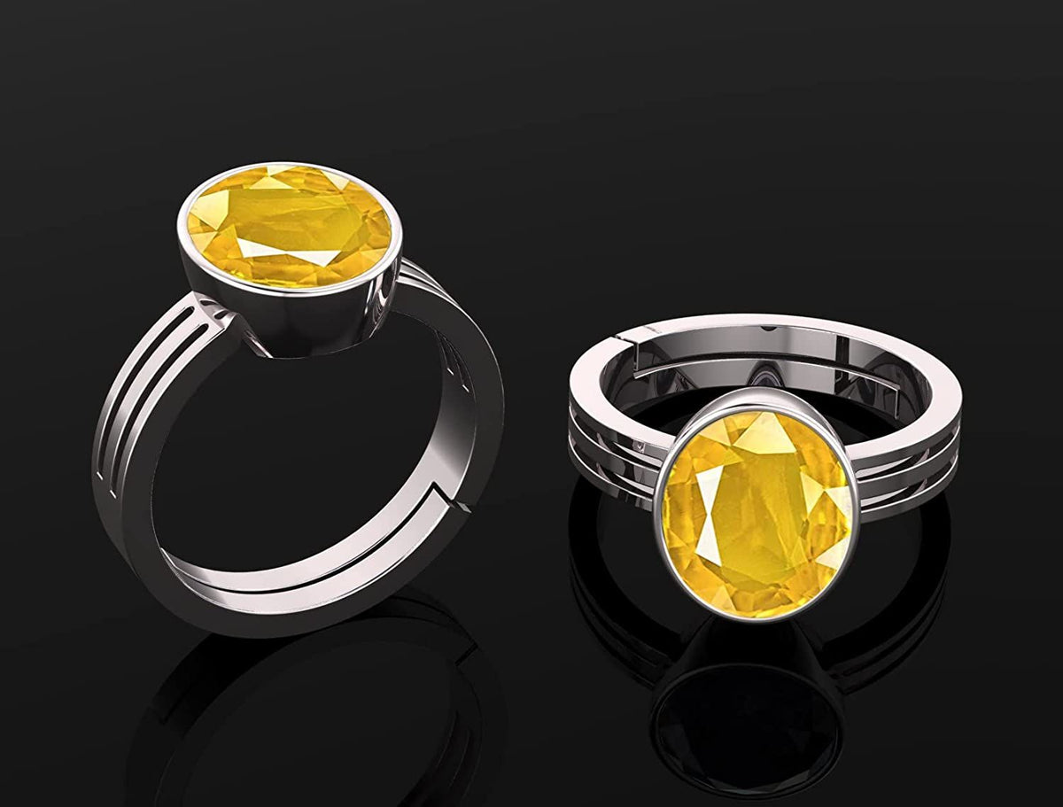 Pukhraj (Amethyst) Gemstone Ring For Men And Women | 5.25 Ratti - 11.25 Ratti