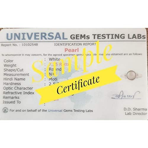 Pearl (Moti) Rashi Ratan Gemstone Ring For Men And Women | 5.25 Ratti - 11.25 Ratti