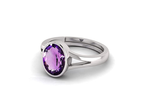 Amethyst Gemstone Ring For Men And Women | 5.25 Ratti - 11.25 Ratti