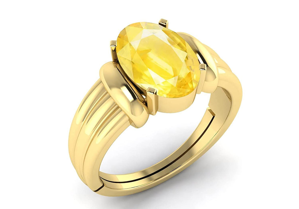 Pukhraj (Amethyst) Gemstone Ring For Men And Women | 5.25 Ratti - 11.25 Ratti