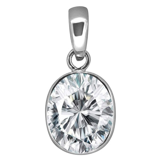 Zirkon (Zircon , Jarkon) Rashi Ratan Gemstone Pendant For Men And Women | 5.25 Ratti - 11.25 Ratti