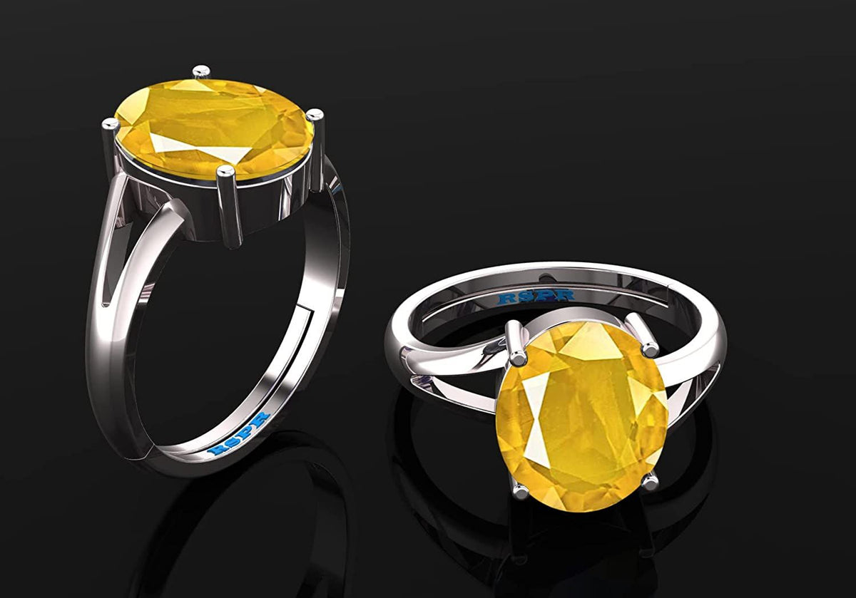 Panchdhatu Pukhraj (Amethyst) Gemstone Ring For Men And Women | 5.25 Ratti - 11.25 Ratti