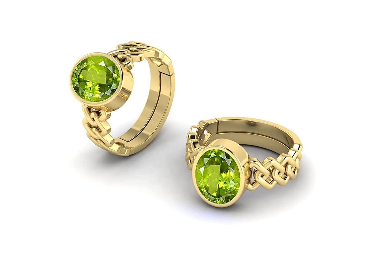 Peridot (Amethyst) Gemstone Ring For Men And Women | 5.25 Ratti - 11.25 Ratti