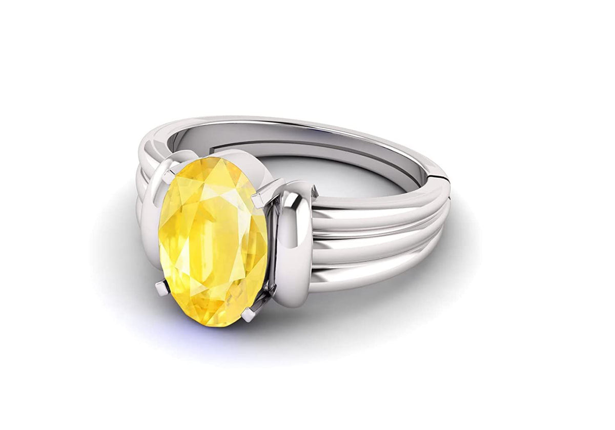 Pukhraj (Amethyst) Gemstone Ring For Men And Women | 5.25 Ratti - 11.25 Ratti