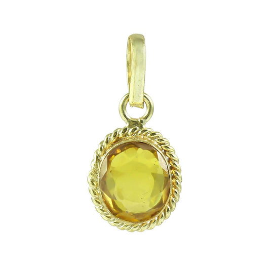 Pukhraj (Amethyst) Gemstone Pendant For Men And Women | 5.25 Ratti - 11.25 Ratti