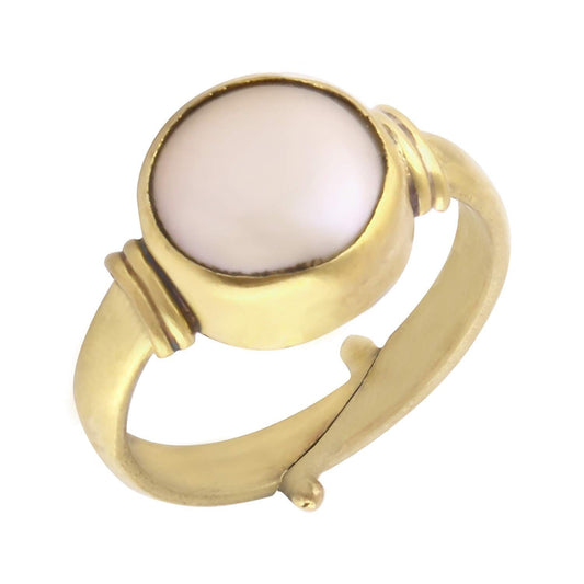 Moti (Pearl) Gemstone Ring For Men And Women | 5.25 Ratti - 11.25 Ratti