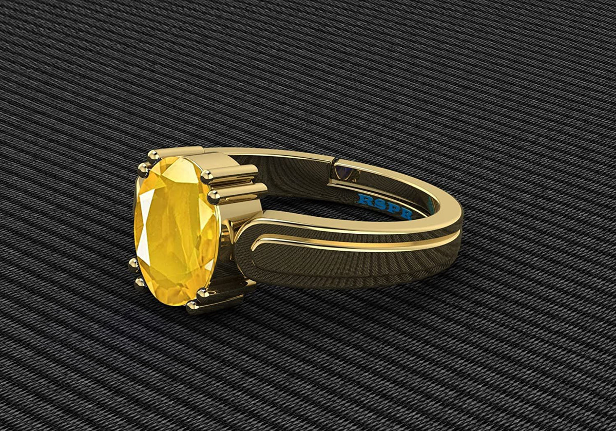 Pukhraj (Amethyst) Gemstone Ring For Men And Women | 5.25 Ratti - 11.25 Ratti