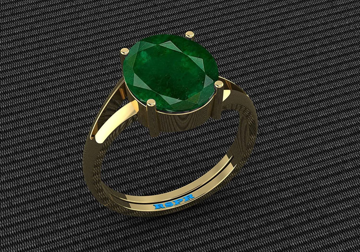 Panna (Emerald) Gemstone Ring For Men And Women | 5.25 Ratti - 11.25 Ratti