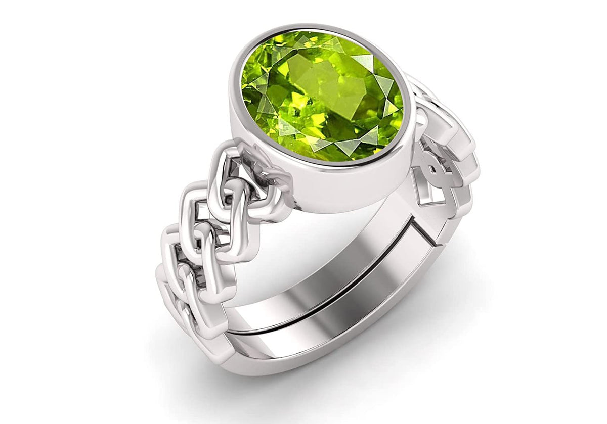 Peridot (Amethyst) Gemstone Ring For Men And Women | 5.25 Ratti - 11.25 Ratti