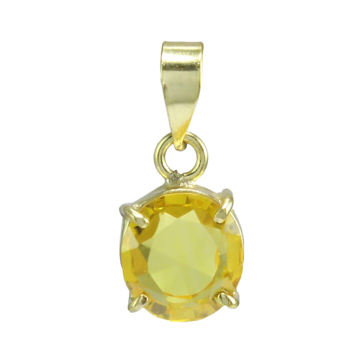 Pukhraj (Amethyst) Gemstone Pendant For Men And Women | 5.25 Ratti - 11.25 Ratti