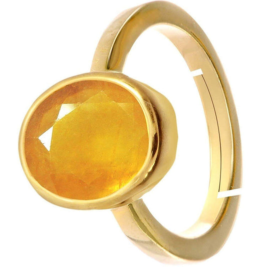Pukhraj (Amethyst) Gemstone Ring For Men And Women | 5.25 Ratti - 11.25 Ratti