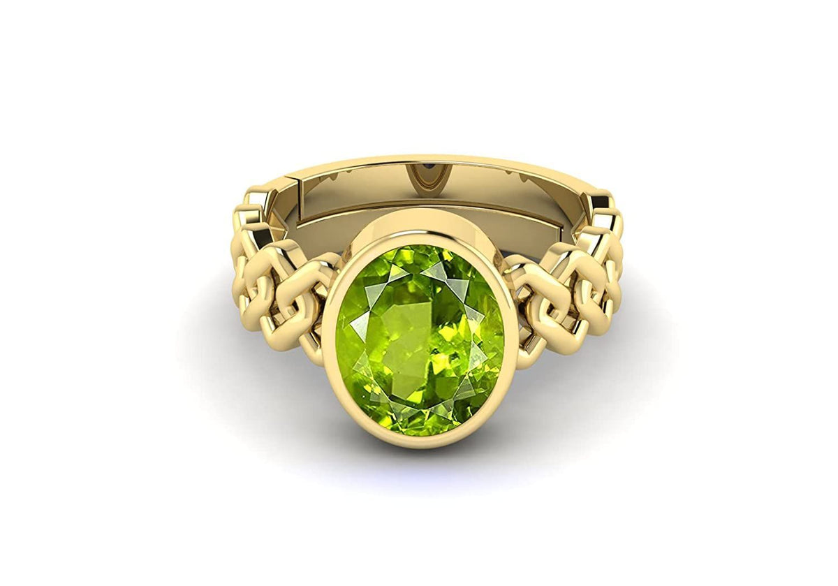 Peridot (Amethyst) Gemstone Ring For Men And Women | 5.25 Ratti - 11.25 Ratti