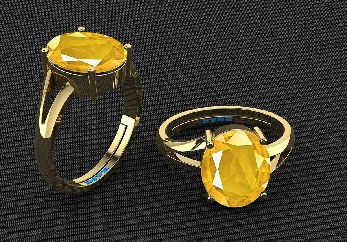 Pukhraj (Amethyst) Gemstone Ring For Men And Women | 5.25 Ratti - 11.25 Ratti
