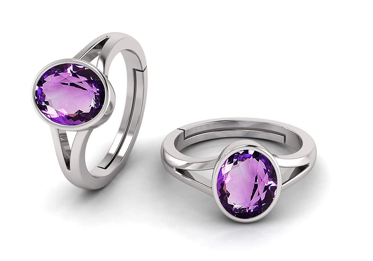 Amethyst Gemstone Ring For Men And Women | 5.25 Ratti - 11.25 Ratti