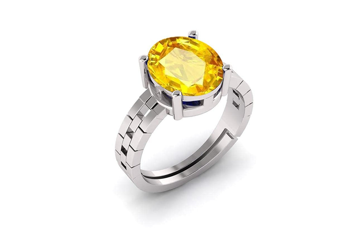 Panchdhatu Pukhraj (Amethyst) Gemstone Ring For Men And Women | 5.25 Ratti - 11.25 Ratti