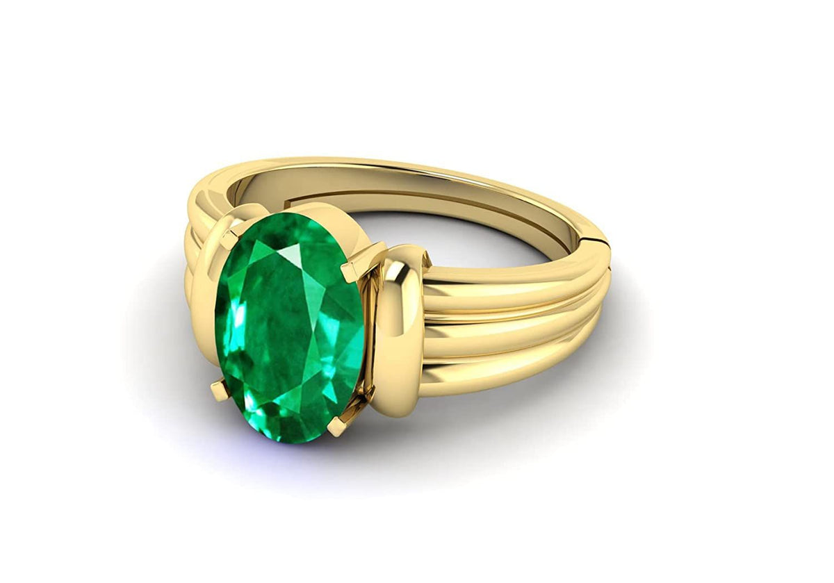 Panna (Emerald) Gemstone Ring For Men And Women | 5.25 Ratti - 11.25 Ratti