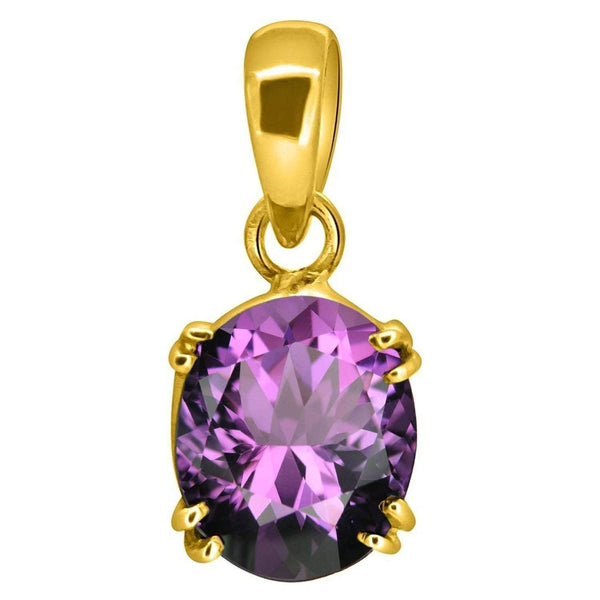 amethyst Pendant  (Amethyst) Gemstone Pendant For Men And Women | 5.25 Ratti - 11.25 Ratti