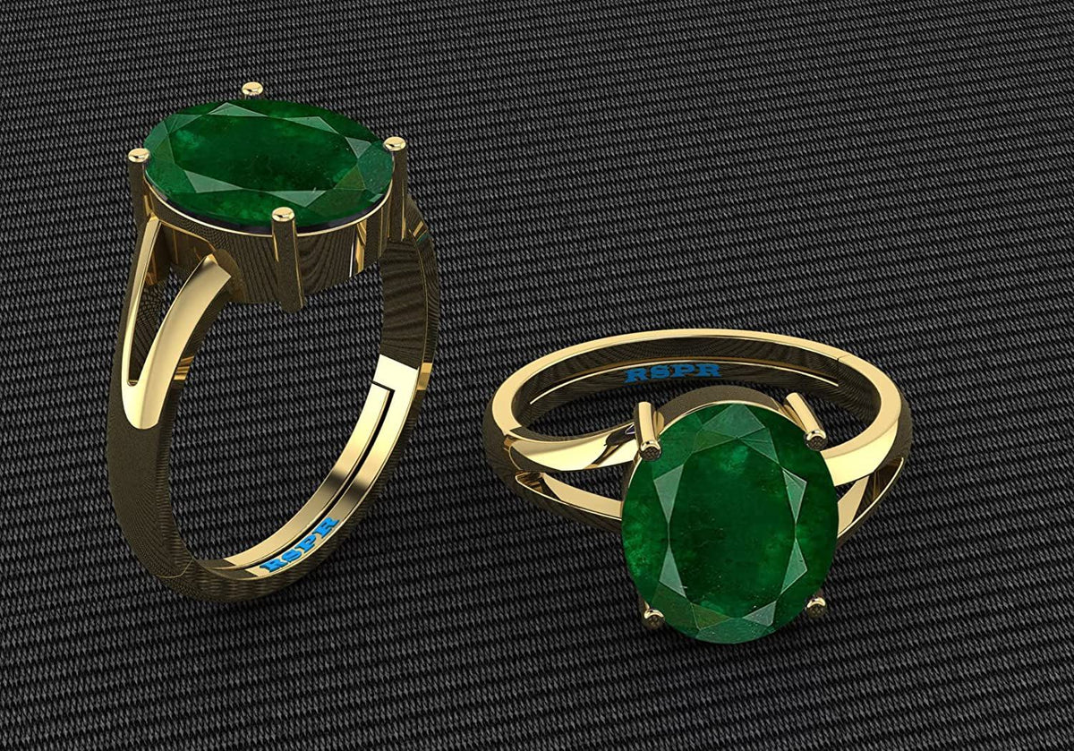 Panna (Emerald) Gemstone Ring For Men And Women | 5.25 Ratti - 11.25 Ratti