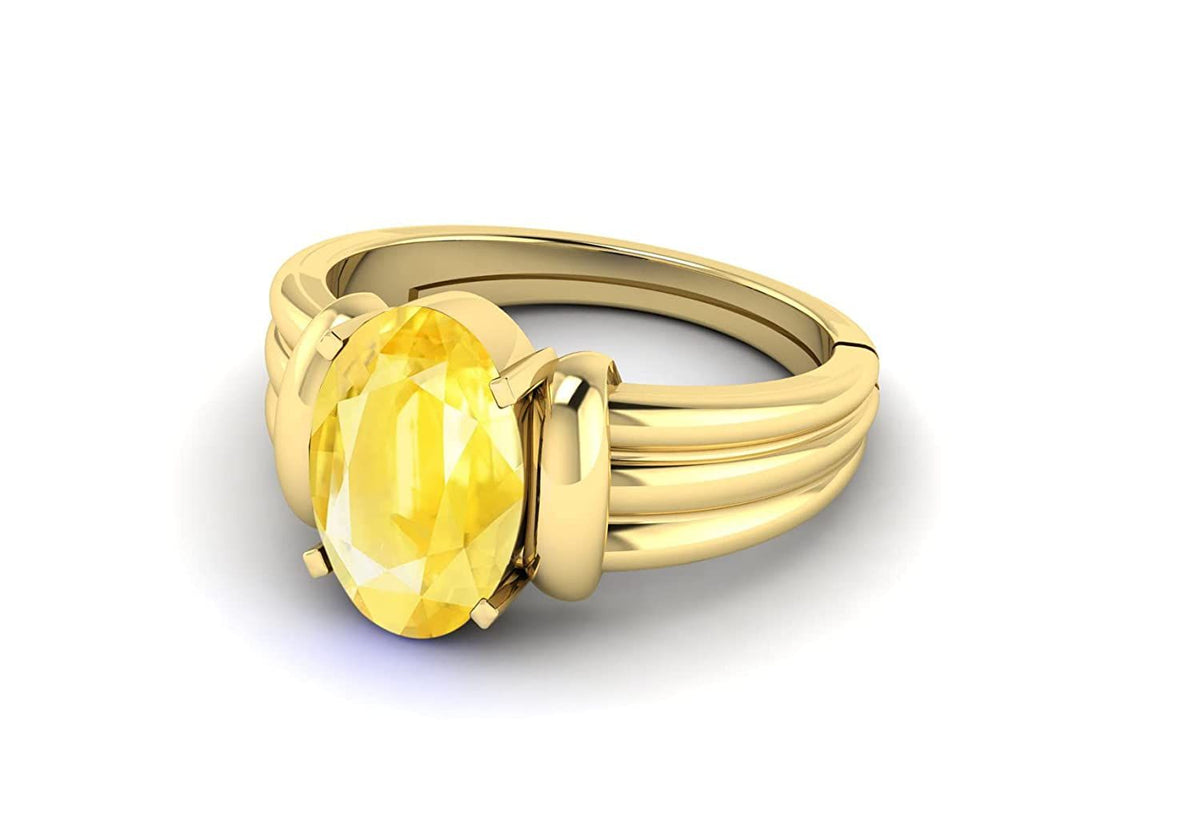 Pukhraj (Amethyst) Gemstone Ring For Men And Women | 5.25 Ratti - 11.25 Ratti
