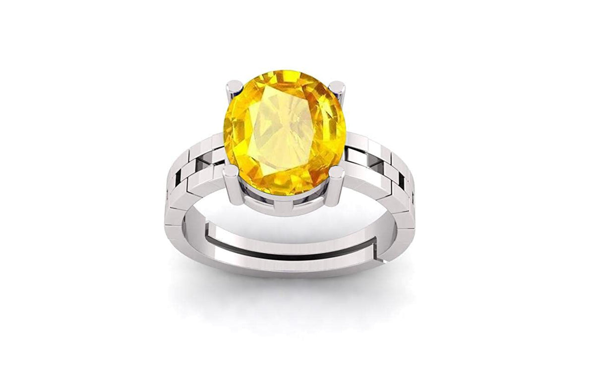 Panchdhatu Pukhraj (Amethyst) Gemstone Ring For Men And Women | 5.25 Ratti - 11.25 Ratti