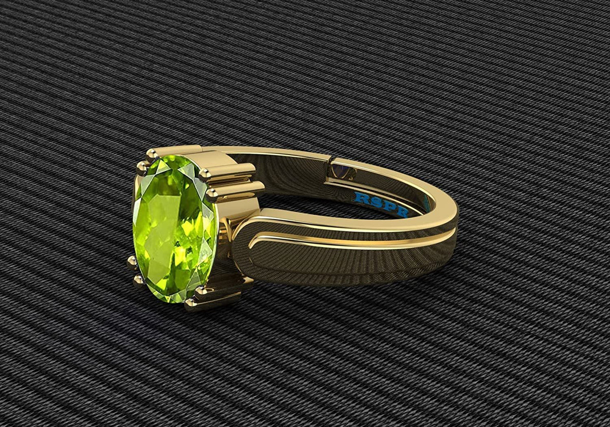 Peridot (Amethyst) Gemstone Ring For Men And Women | 5.25 Ratti - 11.25 Ratti