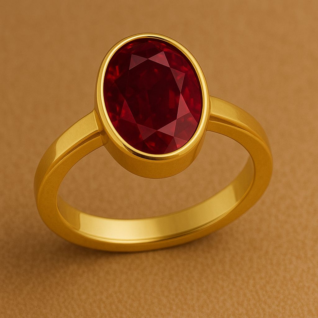 Ruby (Manikya) Gemstone Ring For Men And Women | 5.25 Ratti - 11.25 Ratti