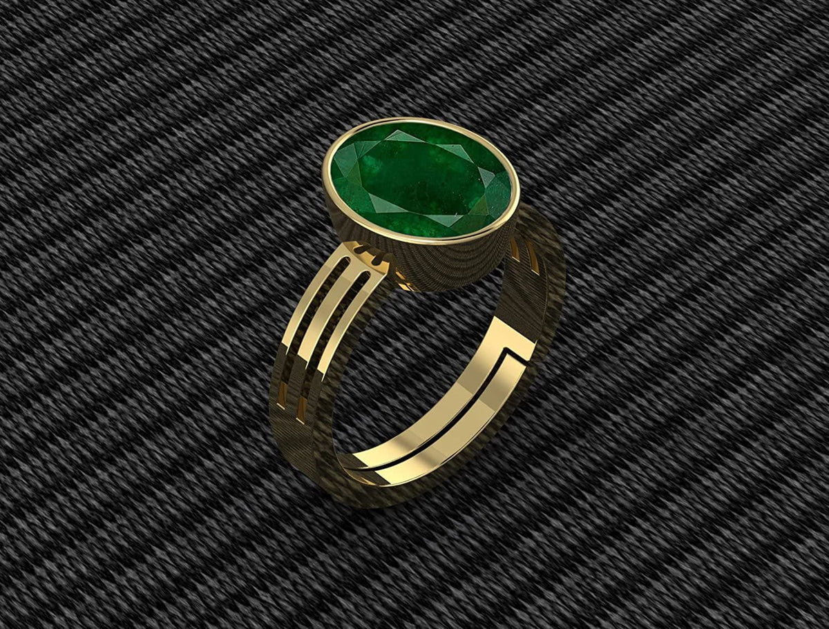 Panna (Emerald) Gemstone Ring For Men And Women | 5.25 Ratti - 11.25 Ratti