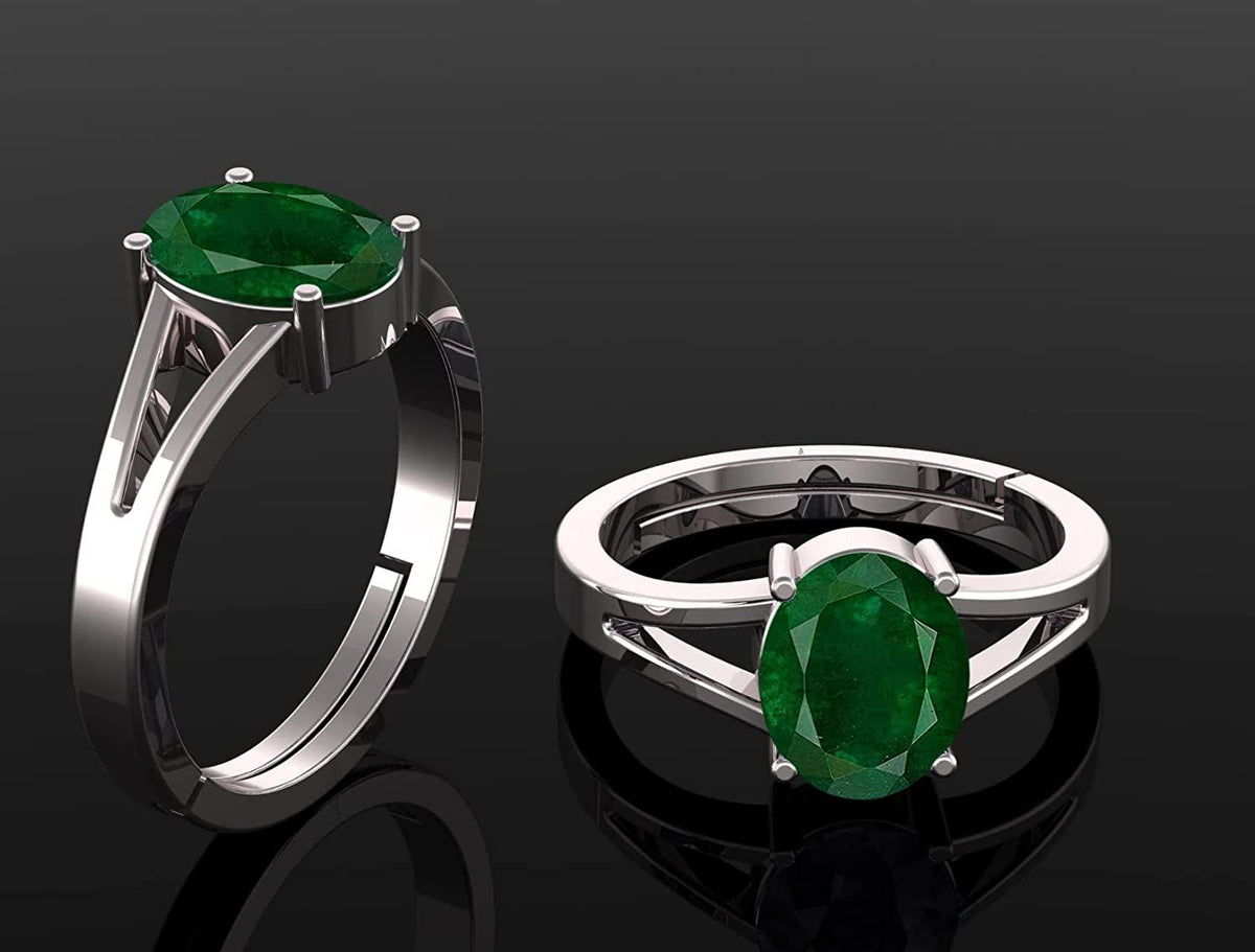 Panna (Emerald) Gemstone Ring For Men And Women | 5.25 Ratti - 11.25 Ratti