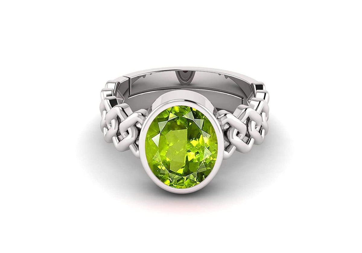 Peridot (Amethyst) Gemstone Ring For Men And Women | 5.25 Ratti - 11.25 Ratti