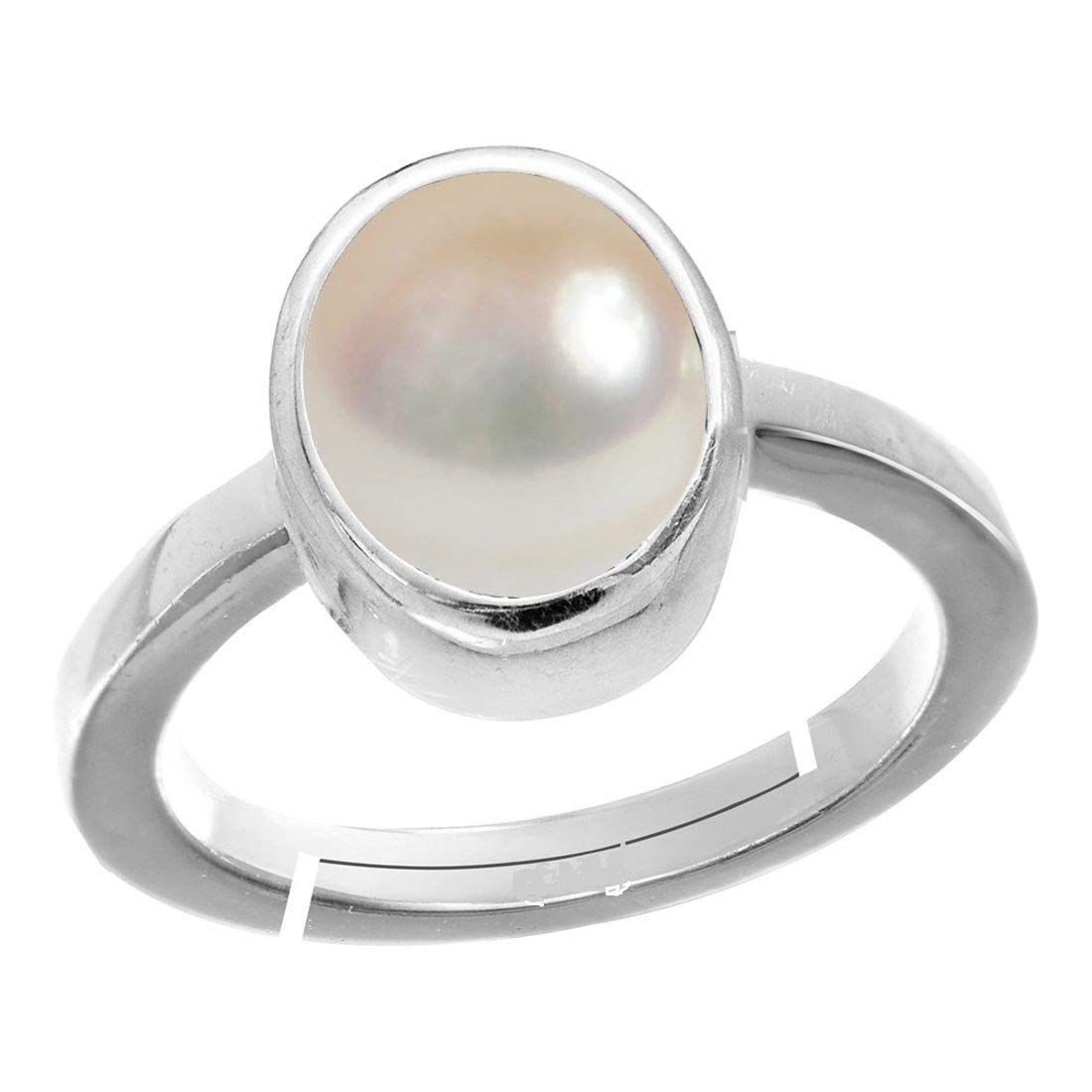 Pearl (Moti) Rashi Ratan Gemstone Ring For Men And Women | 5.25 Ratti - 11.25 Ratti