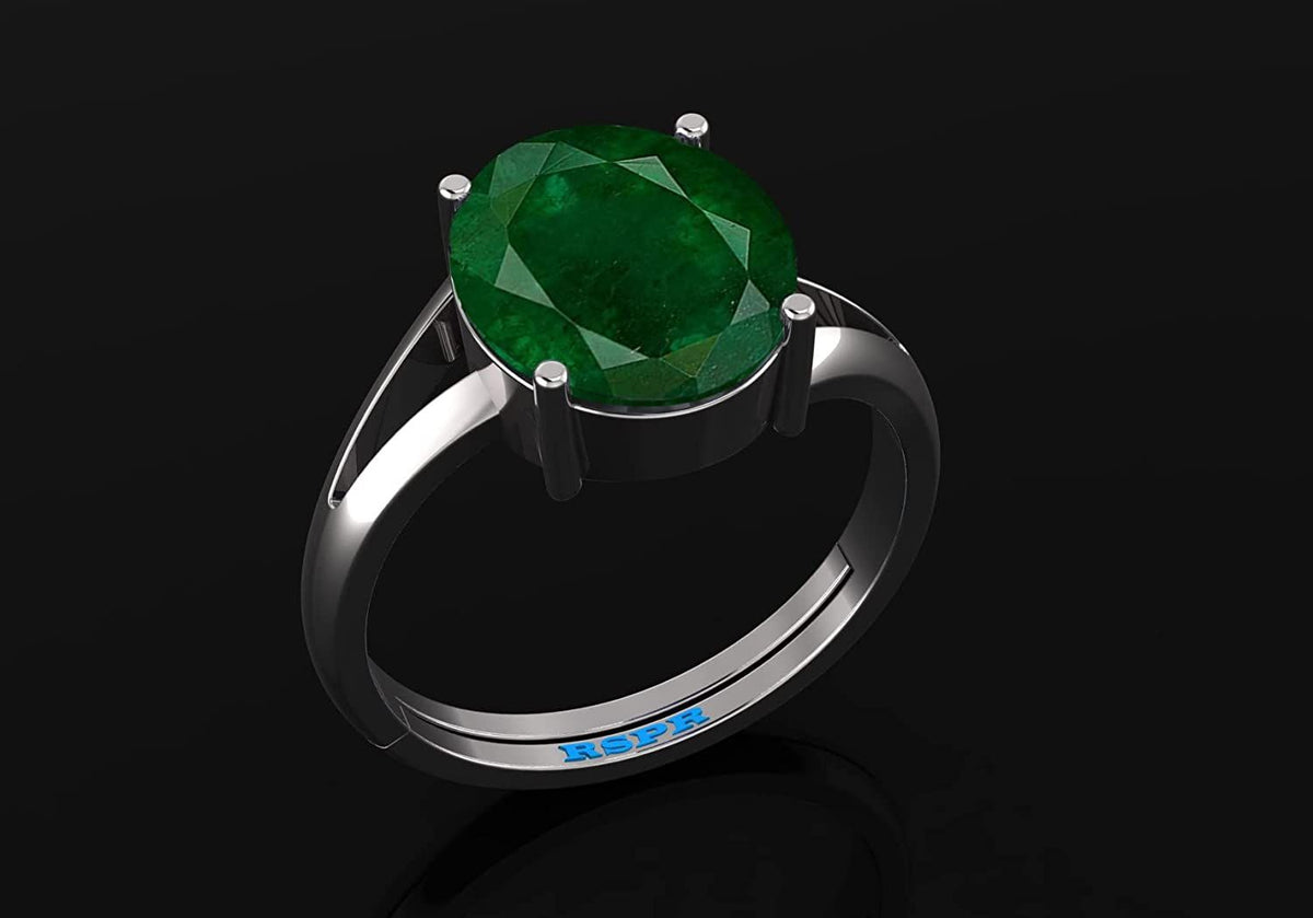 Panna (Emerald) Gemstone Ring For Men And Women | 5.25 Ratti - 11.25 Ratti