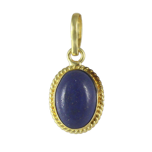 Lapis Lazuli (Lajwrat) Gemstone Pendant Locket For Men And Women | 5.25 Ratti - 11.25 Ratti