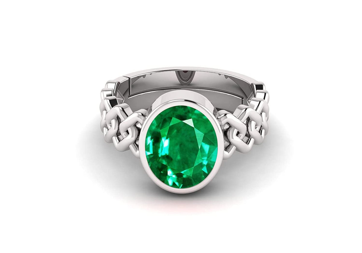 Panna (Emerald) Gemstone Ring For Men And Women | 5.25 Ratti - 11.25 Ratti
